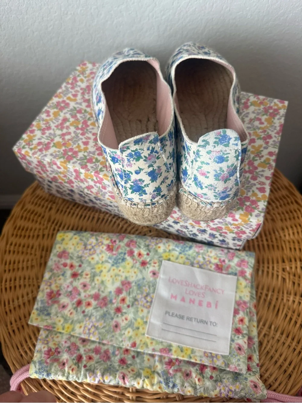 LoveShackFancy slip espadrilles